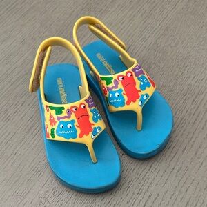 Mini Melissa Kids' Colorful Monster Sandals
